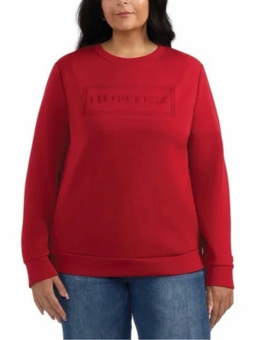 Hunter Red Crewneck Logo Sweatshirt XXL